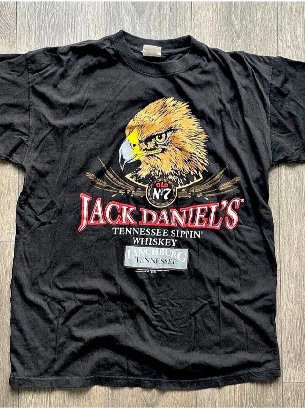 Jack Daniel's Vintage 1990 Jack Daniel's Eagle Whiskey T-Shirt Eagle Whiskey